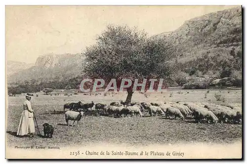 Cartes postales Chaine de la Sainte Baume et le Plateau de Giniez