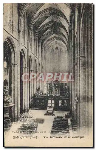 Ansichtskarte AK St Maximin Var Vue Interieur de la Basilique