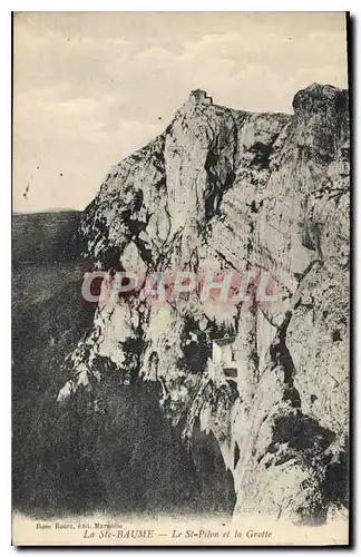 Ansichtskarte AK La Ste Baume Le St Pilon et la Grotte