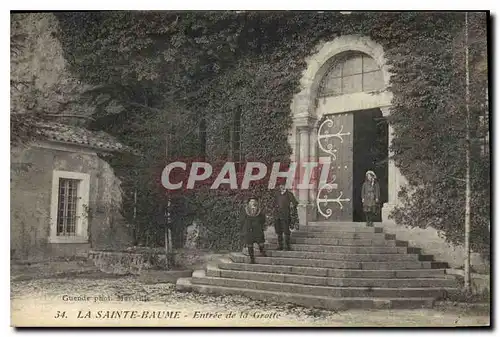 Ansichtskarte AK La Sainte Baume Entree de la Grotte
