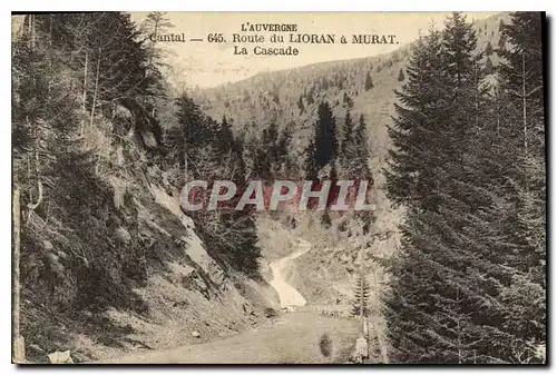 Cartes postales Cantal Route du Lioran a Murat La Cascade