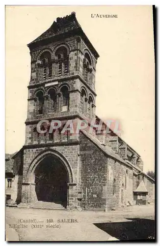 Ansichtskarte AK Salers Cantal Un coin de la Grande Place