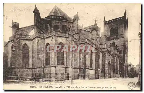 Cartes postales St Flour Cantal L'Ensemble de la Cathedrale Cote Abside