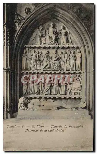 Cartes postales St Flour Chapelle du Purgatoire Interieur de la Cathedrale