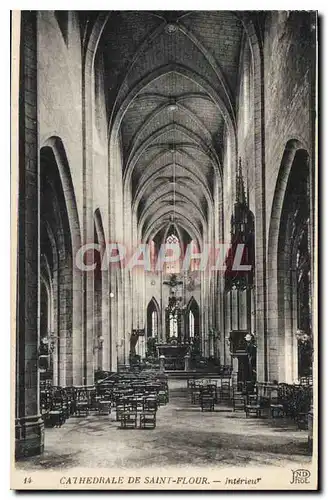 Cartes postales Cathedrale de Saint Flour Interieur