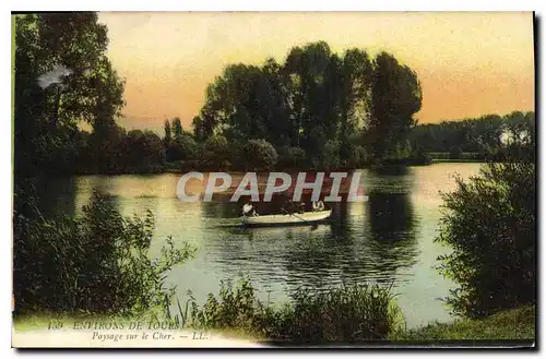 Cartes postales Environs de Tours Paysage sur le Cher