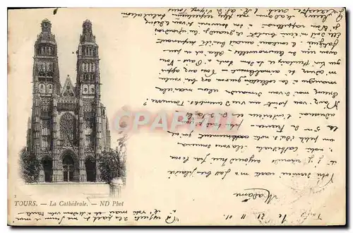 Cartes postales Tours La Cathedrale