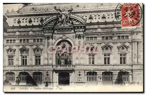 Cartes postales Tours Theatre Municipal