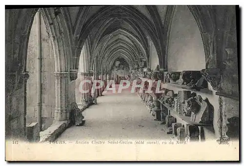 Cartes postales Tours Ancien Cloitre Saint Gatien cote ouest vu du Nord