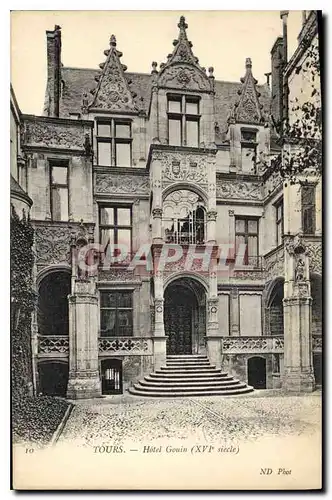 Cartes postales Tours Hotel Gouin