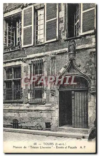 Cartes postales Tours Maison de Tristan Lhermite Entree et Facade