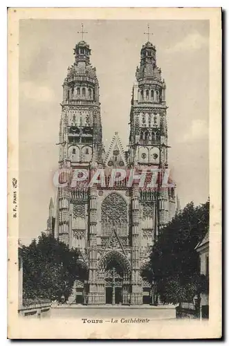 Cartes postales Tours La Cathedrale