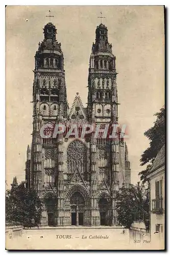 Cartes postales Tours La Cathedrale