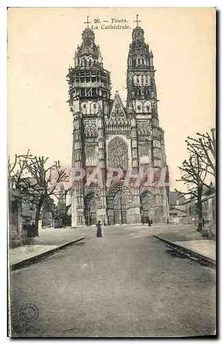 Cartes postales Tours La Cathedrale