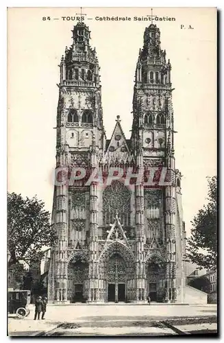 Cartes postales Tours Cathedrale Saint Gatien