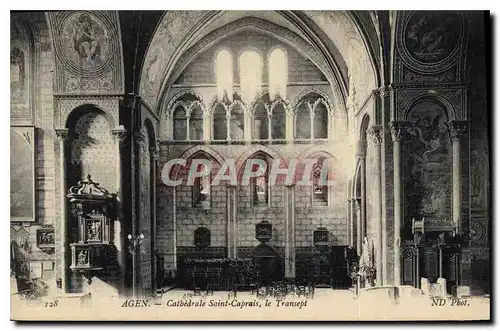 Ansichtskarte AK Agen Cathedrale Saint Caprais le Transept