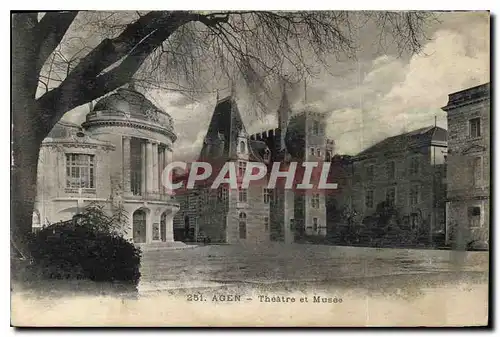 Cartes postales Agen Theatre et Musee