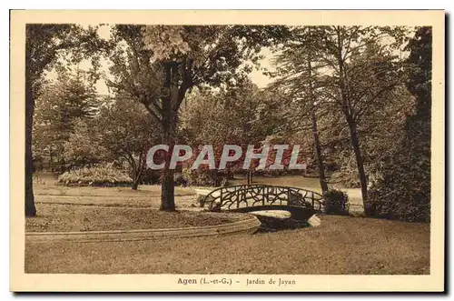 Cartes postales Agen L et G Jardin de Jayan