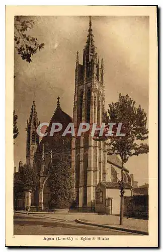 Cartes postales Agen L et G Eglise St Hilaire