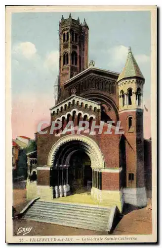 Cartes postales Villeneuve sur Lot Cathedrale Sainte Catherine