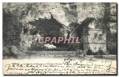 Cartes postales Nerac La Grotte de Fleurette et Fontaine St Jean