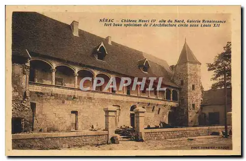 Cartes postales Nerac Chateau Henri IV alle du Nord