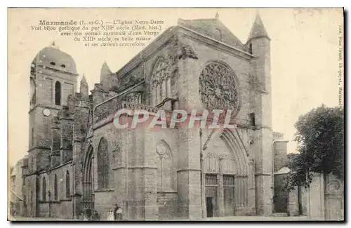 Ansichtskarte AK Marmande L et G L'Eglise Notre Dame