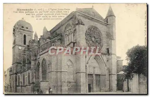 Cartes postales Marmande L et G L'Eglise Notre Dame
