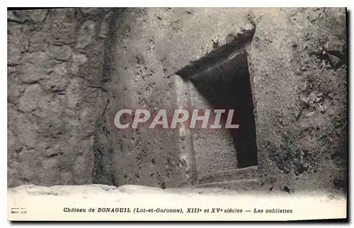 Ansichtskarte AK Chateau de Bonaguil Lot et Garonne Les oubliettes