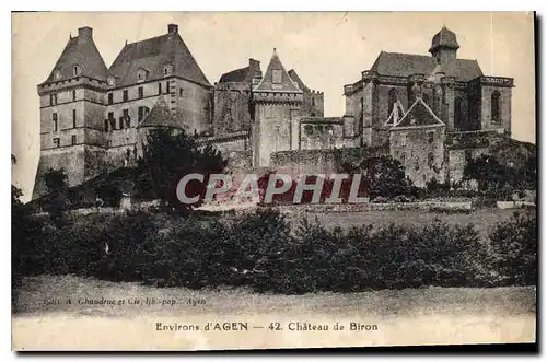 Cartes postales Environs d'Agen Chateau de Biron