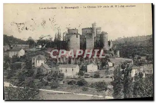 Ansichtskarte AK Lot et Garonne Bonaguil Le Chateau XV siecle cote couchant