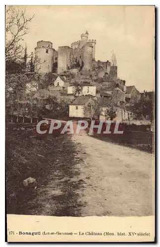 Ansichtskarte AK Bonaguil Lot et Garonne Le Chateau