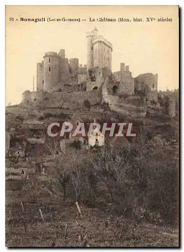 Ansichtskarte AK Bonaguil Lot et Garonne Le Chateau