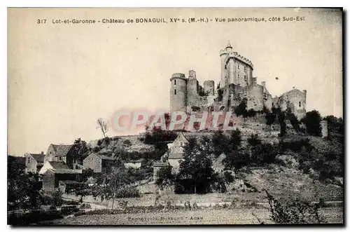 Cartes postales Lot et Garonne Chateau de Bonaguil Vue panoramique cote Sud Est