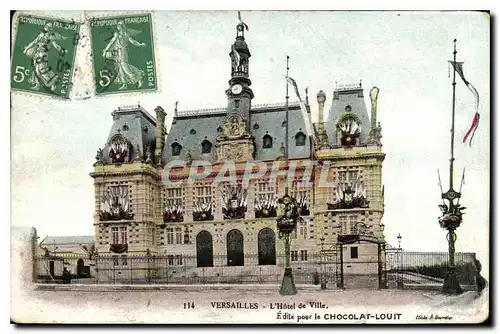 Cartes postales Versailles L'Hotel de Ville