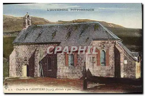 Cartes postales L'Auvergne Chapelle de Vassiviere