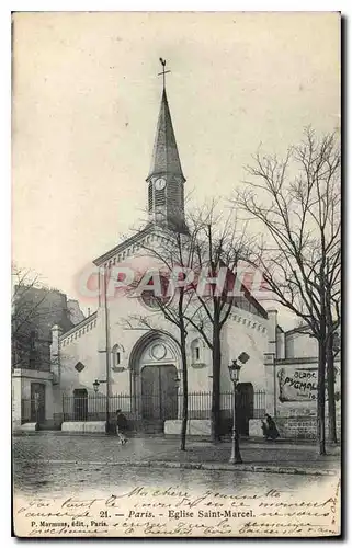 Ansichtskarte AK Paris Eglise Saint Marcel