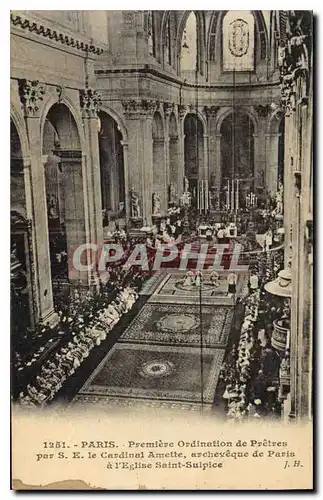 Ansichtskarte AK Paris Premiere Ordination de Pretren par SE le Cardinal Amette archeveque de Paris a l'Eglise Sa