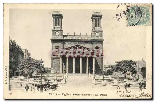 Cartes postales Paris Eglise Saint Vincent de Paul