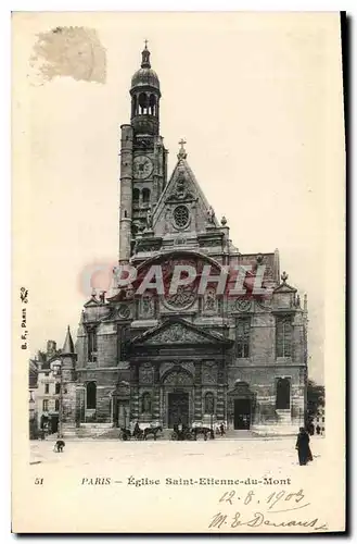 Cartes postales Paris Eglise Saint Etienne du Mont