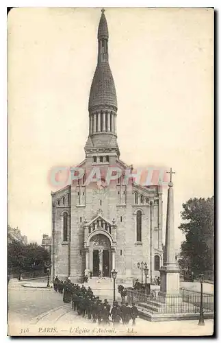 Ansichtskarte AK Paris L'Eglise d'Auteuil Militaria