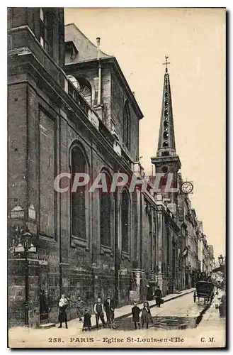 Cartes postales Paris Eglise St Louis en I'lle