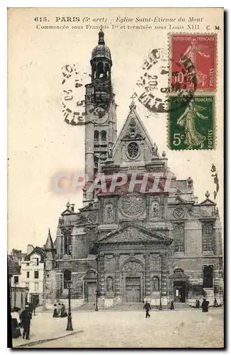 Cartes postales Paris Eglise Saint Etienne du Mont