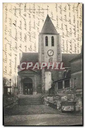 Cartes postales Paris L'Eglise de Charonne