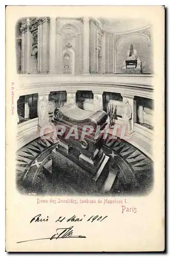 Cartes postales Dome des Invalids tombeau de Napoleon I Paris