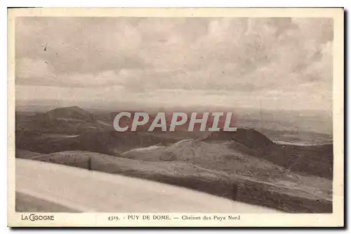 Cartes postales La Cigogne Puy de Dome Chaines des Puys Nord