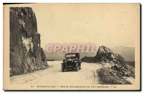 Cartes postales Puy de Dome Route Automobile du Puy de Dome