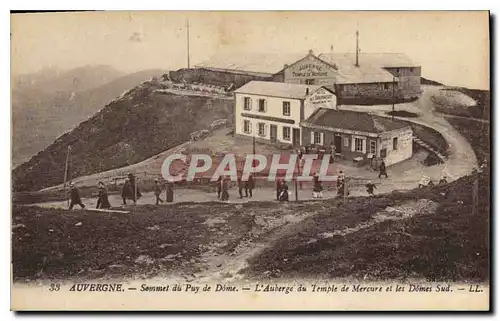 Ansichtskarte AK Auvergne Sommet du Puy de Dome L'Auberge du Temple de Mercure et les Domes Sud