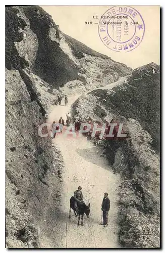 Cartes postales Le Puy de Dome L'Ascension a pied