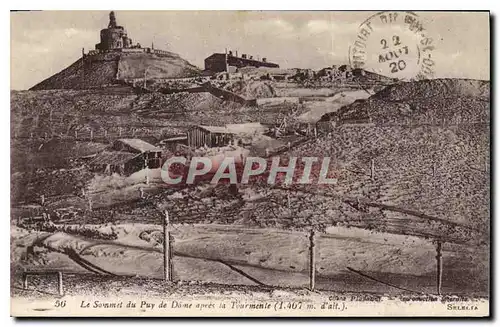 Cartes postales Le Sommet du Puy de Dome apres la Tourmente